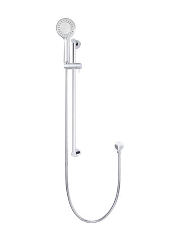 Round Hand Shower on Rail Column, Three Function Hand Shower Chrome