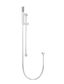 Round Hand Shower on Rail Column, Single Function Hand Shower Chrome