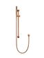 Round Hand Shower on Rail Column, Single Function Hand Shower Lustre Bronze