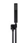 Square Hand Shower on Swivel Bracket  Matte Black