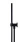 Square Hand Shower on Swivel Bracket  Matte Black