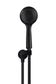 Round Hand Shower on Swivel Bracket, Three Function Hand Shower  Matte Black