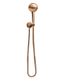 Round Hand Shower on Swivel Bracket, Three Function Hand Shower  Lustre Bronze