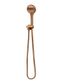 Round Hand Shower on Swivel Bracket, Three Function Hand Shower  Lustre Bronze