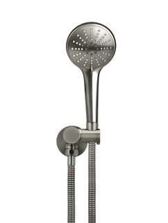 Round Hand Shower on Swivel Bracket, Three Function Hand Shower  Shadow