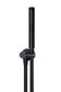 Round Hand Shower on Swivel Bracket, Single Function Hand Shower  Matte Black