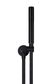 Round Hand Shower on Swivel Bracket, Single Function Hand Shower  Matte Black