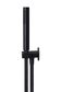 Round Hand Shower on Swivel Bracket, Single Function Hand Shower  Matte Black