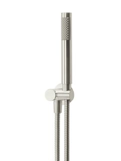 Round Hand Shower on Swivel Bracket, Single Function Hand Shower  Brushed Nickel