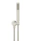 Round Hand Shower on Swivel Bracket, Single Function Hand Shower  Brushed Nickel