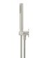 Round Hand Shower on Swivel Bracket, Single Function Hand Shower  Brushed Nickel