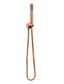 Round Hand Shower on Swivel Bracket, Single Function Hand Shower  Lustre Bronze