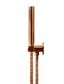 Round Hand Shower on Swivel Bracket, Single Function Hand Shower  Lustre Bronze