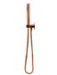 Round Hand Shower on Swivel Bracket, Single Function Hand Shower  Lustre Bronze