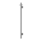 MIRAGE VERTICAL HEATED TOWEL RAIL1000MM X 120MMWITH 12V TRANSFORMER POLISHED CHR