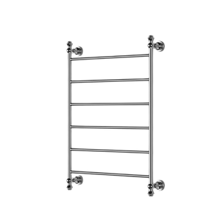 MEDOC 6 BAR HEATED TOWEL RAIL600MM X 800MM POLISHED CHROME