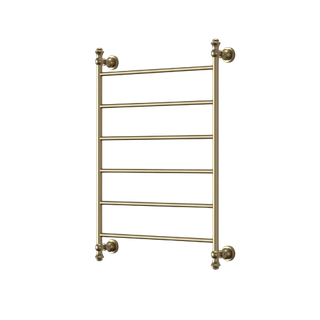 MEDOC 6 BAR HEATED TOWEL RAIL600MM X 800MM BRUSHED BRONZE