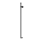 MEDOC VERTICAL HEATED TOWEL RAIL1000MM X 120MMWITH 12V TRANSFORMER MATT BLACK