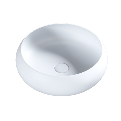 Versilia Ceramic Basin Round Matte White