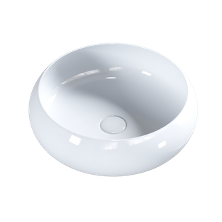 Versilia Ceramic Basin Round Gloss White