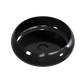 Versilia Ceramic Basin Round Gloss Black