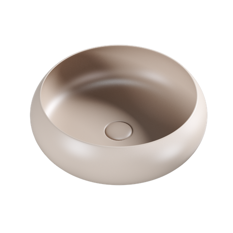 Versilia Ceramic Basin Round Matte Khaki (Sand)