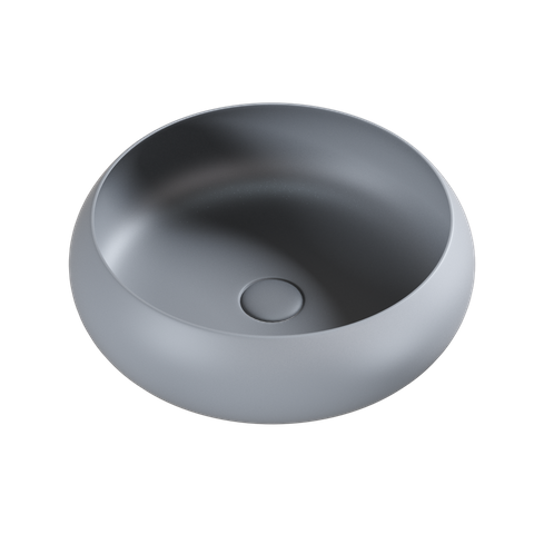 Versilia Ceramic Basin Round Matte Light Grey