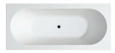 Metro (Inset) 1700mm Matte White Bath Low Profile