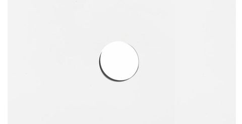 750x465x20mm Solid Surface Matte White Waste Hole