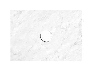 600x450x20mm Natural Carrara Marble Waste Hole