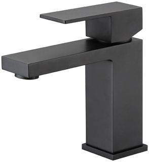 Savanna Square Black Basin Mixer