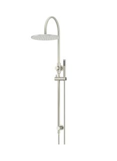 300mm Round Overhead Shower Set, Single Function Hand Shower Brushed Nickel