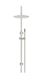 300mm Round Overhead Shower Set, Single Function Hand Shower Brushed Nickel