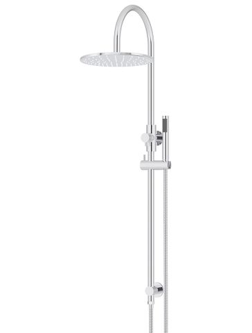 300mm Round Overhead Shower Set, Single Function Hand Shower Chrome