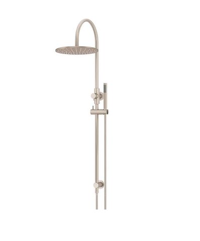 300mm Round Overhead Shower Set, Single Function Hand Shower Champagne