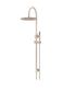 300mm Round Overhead Shower Set, Single Function Hand Shower Champagne