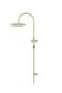 300mm Round Overhead Shower Set, Single Function Hand Shower Tiger Bronze