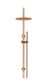 300mm Round Overhead Shower Set, Single Function Hand Shower Lustre Bronze