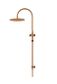 300mm Round Overhead Shower Set, Single Function Hand Shower Lustre Bronze