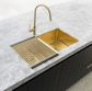 Lavello Stainless Steel rolling mat protector  Brushed Bronze Gold