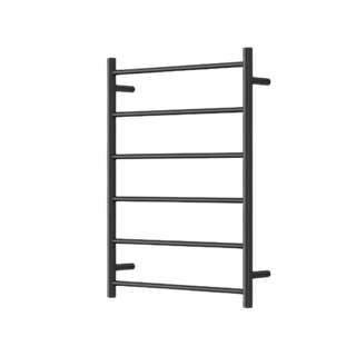 MIRAGE 6 BAR HEATED TOWEL RAIL600MM X 800MM MATT BLACK