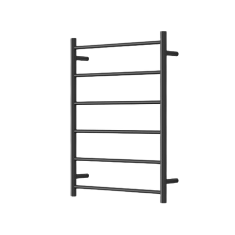 MIRAGE 6 BAR HEATED TOWEL RAIL600MM X 800MM MATT BLACK