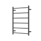 MIRAGE 6 BAR HEATED TOWEL RAIL600MM X 800MM MATT BLACK