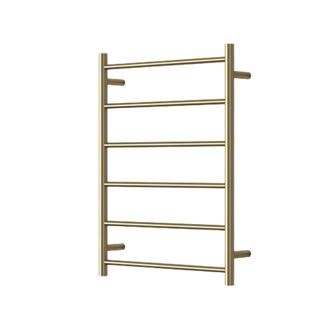 MIRAGE 6 BAR HEATED TOWEL RAIL600MM X 800MM BRUSHED BRONZE