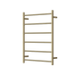 MIRAGE 6 BAR HEATED TOWEL RAIL600MM X 800MM BRUSHED BRONZE