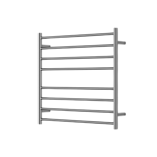 MIRAGE 8 BAR WIDE HEATED TOWEL RAIL750MM X 700MM POLISHED CHROME