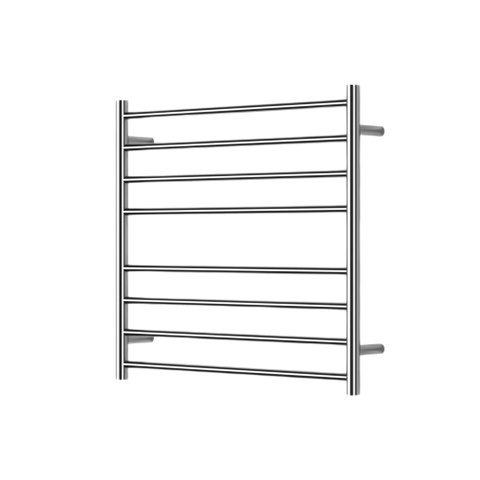 MIRAGE 8 BAR WIDE HEATED TOWEL RAIL750MM X 700MM POLISHED CHROME