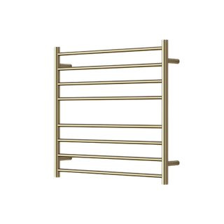 MIRAGE 8 BAR WIDE HEATED TOWEL RAIL750MM X 700MM BRUSHED BRONZE