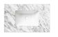 750x465x18mm Undermount Basin Natural Carrara Marble