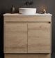 Clarke Natural Oak 900 Floor Mount Timber Laminate Vanity